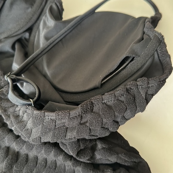 GOOD American Show Off Jacquard One Piece Black Swimsuit Size 2XL - Picture 9 of 12